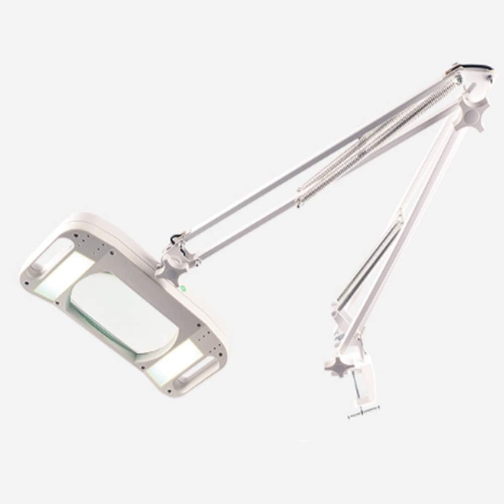 Magnifier Led Magnifying Lamp with Clamp with Adjustable Swivel Arm Light 10X Magnifier Vertical Desk Magnifying Lamp Light Beauty Adjustable Beauty Stand