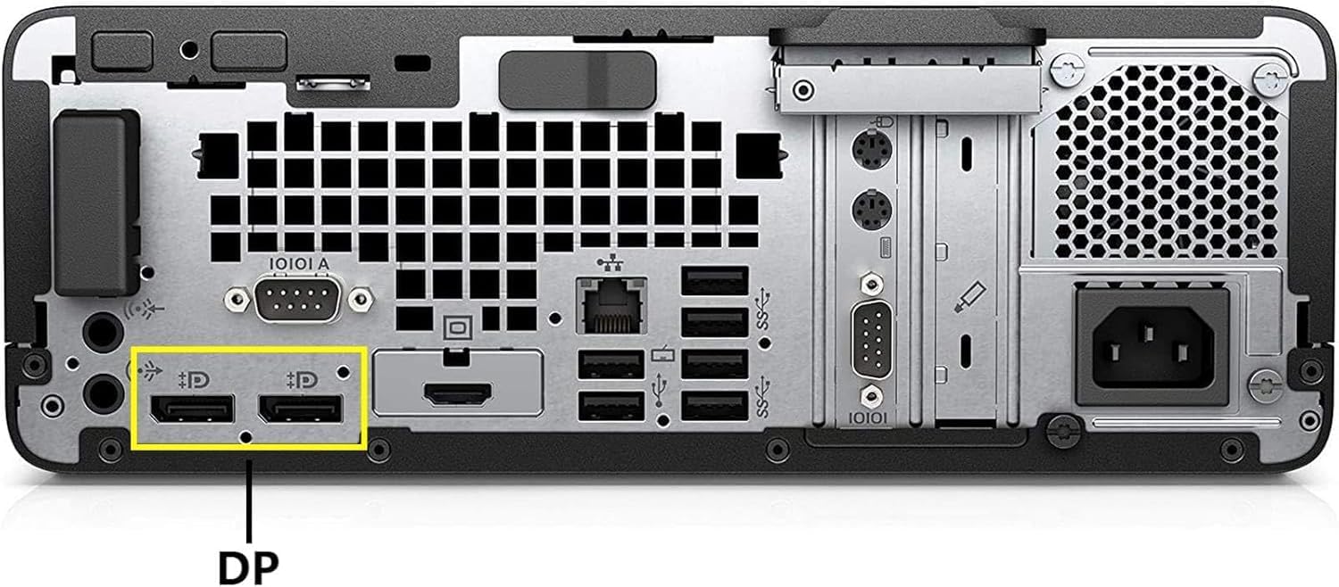 HP ProDesk 600 G4 SFF Desktop PC, Core i5-8500, 8 GB RAM, 256 GB SSD, Keyboard & Mouse, USB WiFi, USB BT, Windows 11 Pro (Renewed)