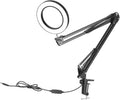 Jewellers loupe,Monocle,5X Magnifying Lamp with Clamp Desk Lamp Swivel Arm Adjustable USB-Powered Lamp 3 Modes Dimmable for Work