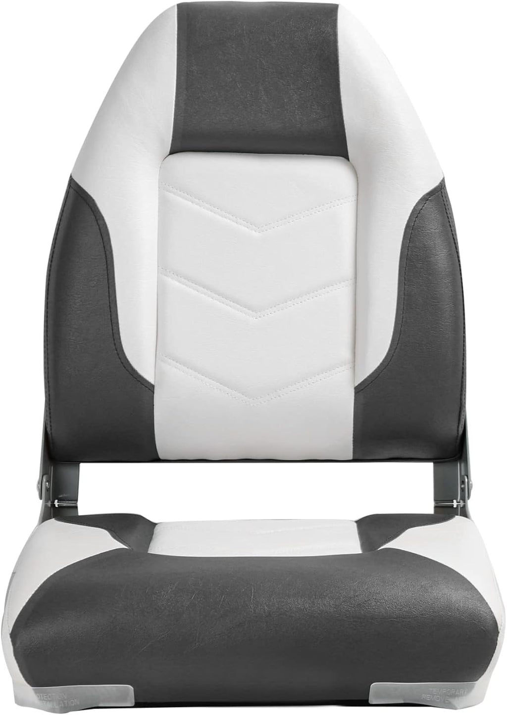 NORTHCAPTAIN S1 Deluxe A Pair of Marine High Back/Low Back Folding Fishing Boat Seat for Fishing, Bass/Jon/Pontoon Boat Chairs, 4 Mounting Screws Included
