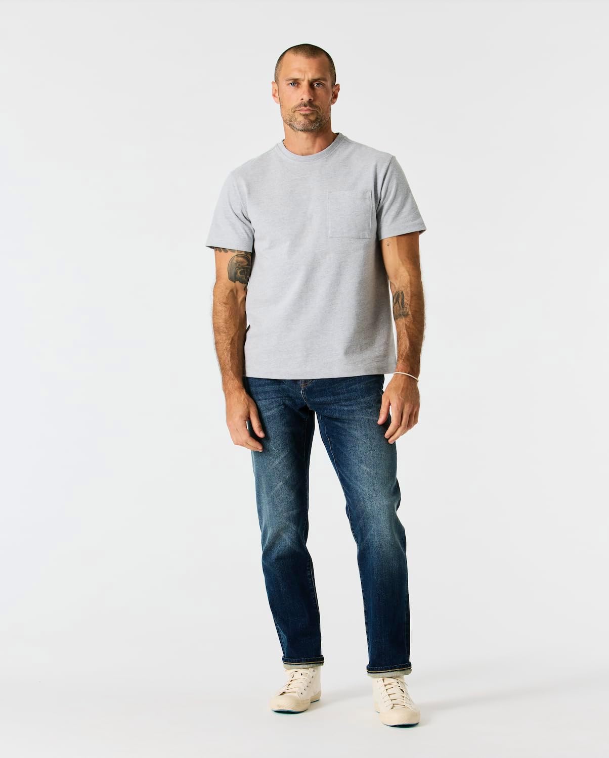 Huckberry Stretch Selvedge Denim Jeans for Men - 11.7 oz Mens Jeans with 1% Stretch, Copper Rivets- Year-Round Men Jeans