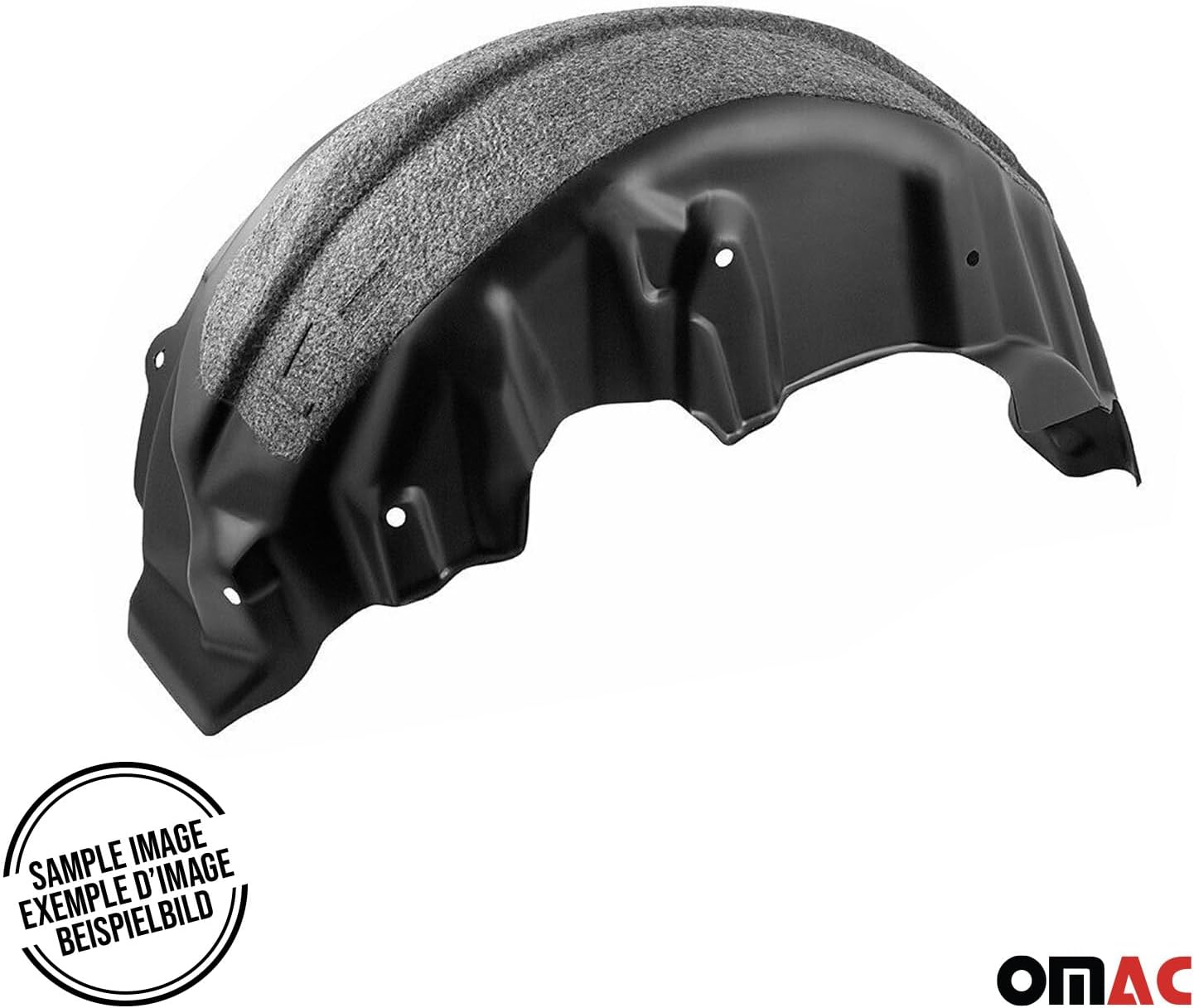 OMAC Rear Set Wheel Arch Liner Splash Fender Guard for Dodge Ram 1500 2009-2011/RAM 1500 2012-2018 2 Pcs