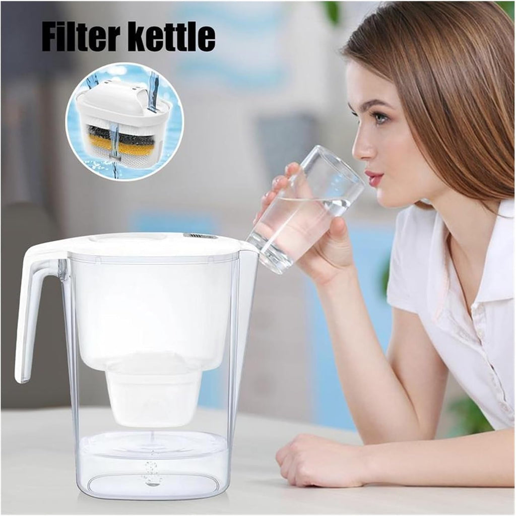 Water Filter Pitcher Water Filter Dispenser Countertop with Filter Change Indicator Domestic Quick Fill-Up Water Kettle