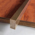 ZIMGOD Floor Transition Strip Brushed Brass Bar, Square/Rectangular Threshold Gap Strip, Tile to Wood Floor Seam Cover, Doorway Bedroom Bathroom Edge Trim(10x20mm (3/8' x6/8'))