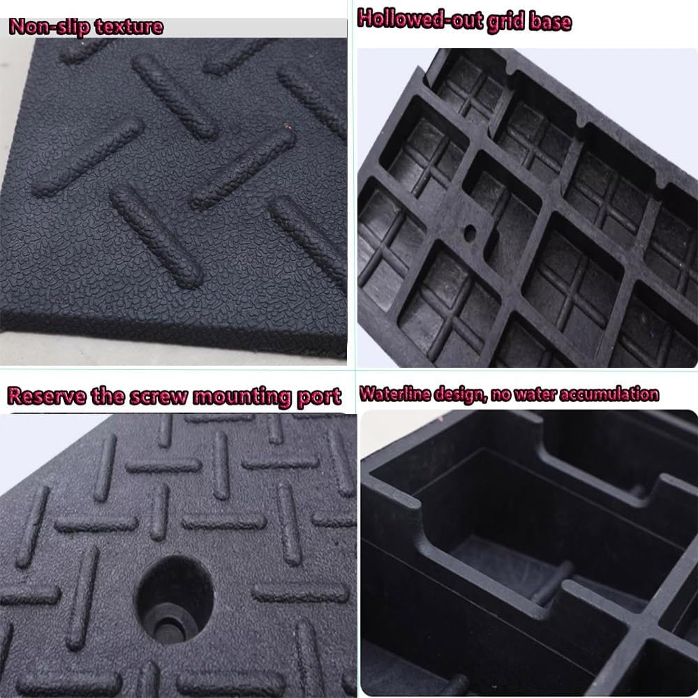 2' 3' 4' Rise Doorway Threshold Ramp, Heavy Duty Loading Ramp for Trailer Truck(H 18CM/7')