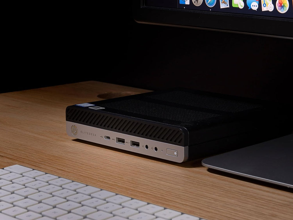 HP EliteDesk 800 G4 Mini Desktop PC, Core i5-8500T, 16GB RAM, 512GB SSD, USB BT, USB WiFi, Windows 11 Pro (Renewed)