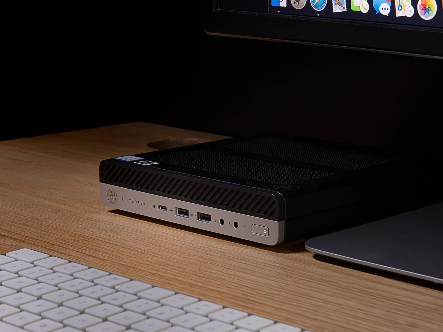 HP EliteDesk 800 G4 Mini Desktop PC, Core i5-8500T, 16GB RAM, 512GB SSD, USB BT, USB WiFi, Windows 11 Pro (Renewed)