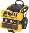 DEWALT D55154 1.1 HP Continuous 4 Gal Electric Wheeled Dolly-Style Air Compressor with Panel
