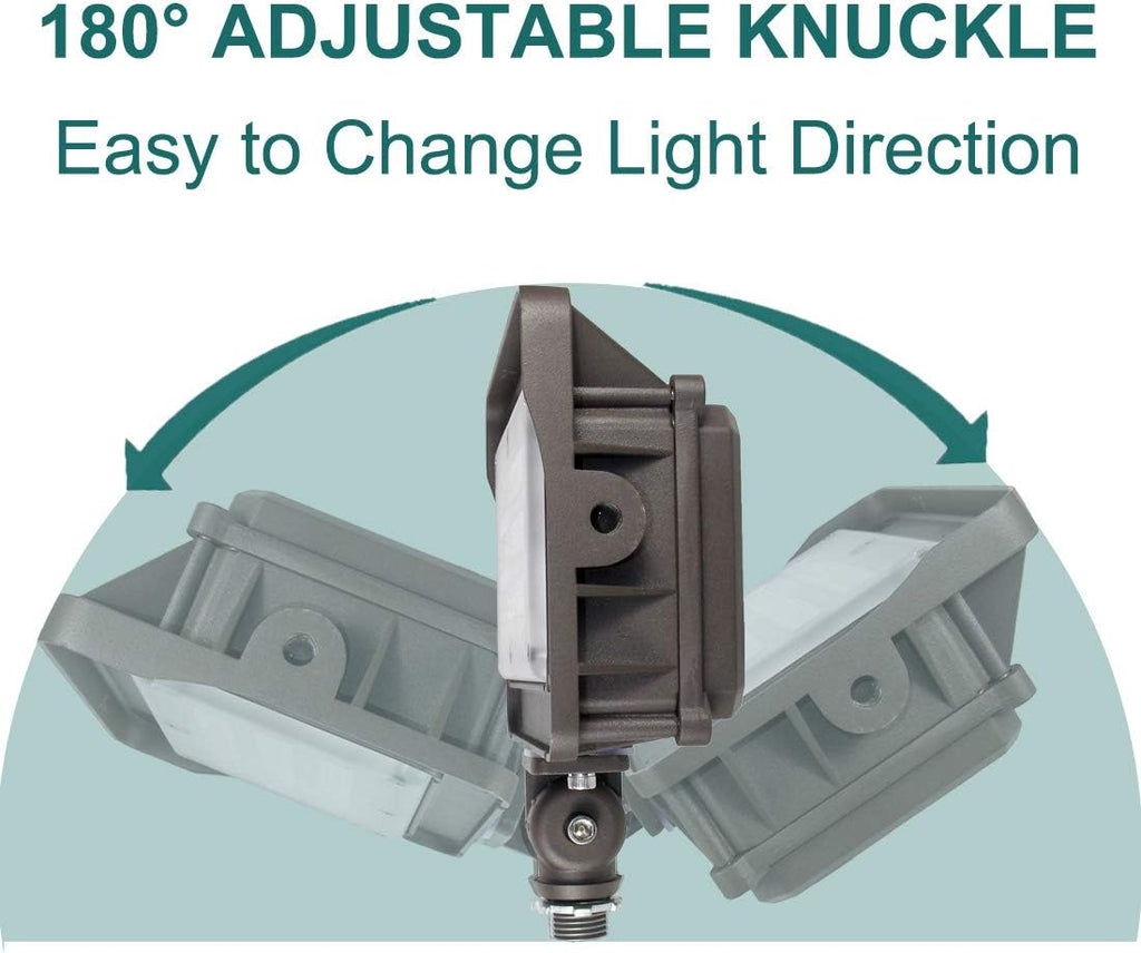 kadision 50 Watt LED Flood Lights, 6500lm Replaces 400W Incandescent, 5000K Daylight LED Flood Light Outdoor Waterproof for Yard, Patio, House Exterior, ETL Listed (4 Pack)