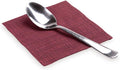 Restaurantware Paper Cocktail Napkins 2 Ply Napkins Disposable Beverage Napkins - Bordeaux with Black Threads - 8' x 8' - Luxnap Micropoint - 4800ct Box