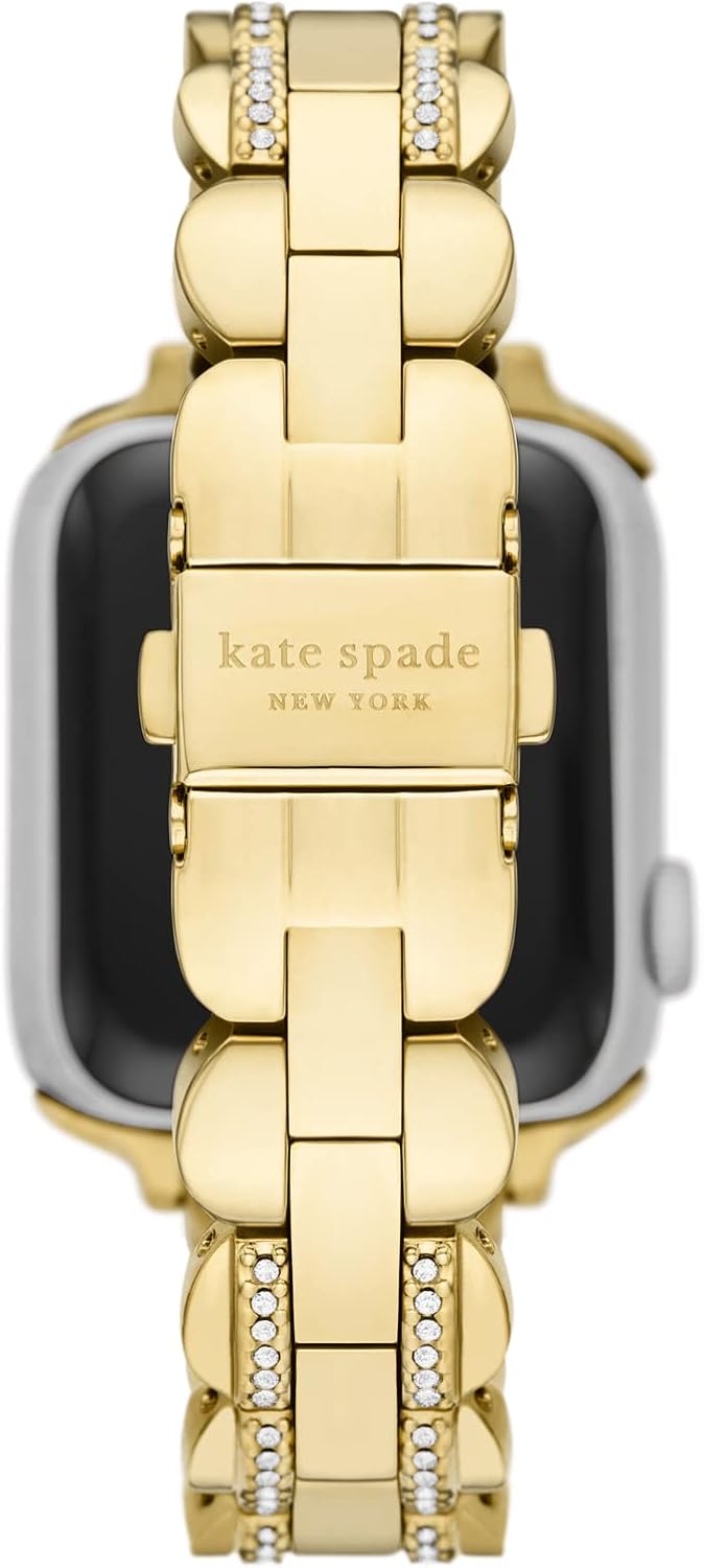 kate spade new york Designer Interchangeable Stainless Steel Band Compatible with Your 38/40/41mm Apple Watch Series 9/8/7/6/5/4/3/2/1/SE