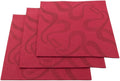 Restaurantware Luxenap 15.75 Inch Disposable Napkins 600 Soft Linen Like Napkins - Absorbent Air Laid Bordeaux With Vintage Pattern Paper Cloth Like Napkins Pre-folded For Dinner Party Guests