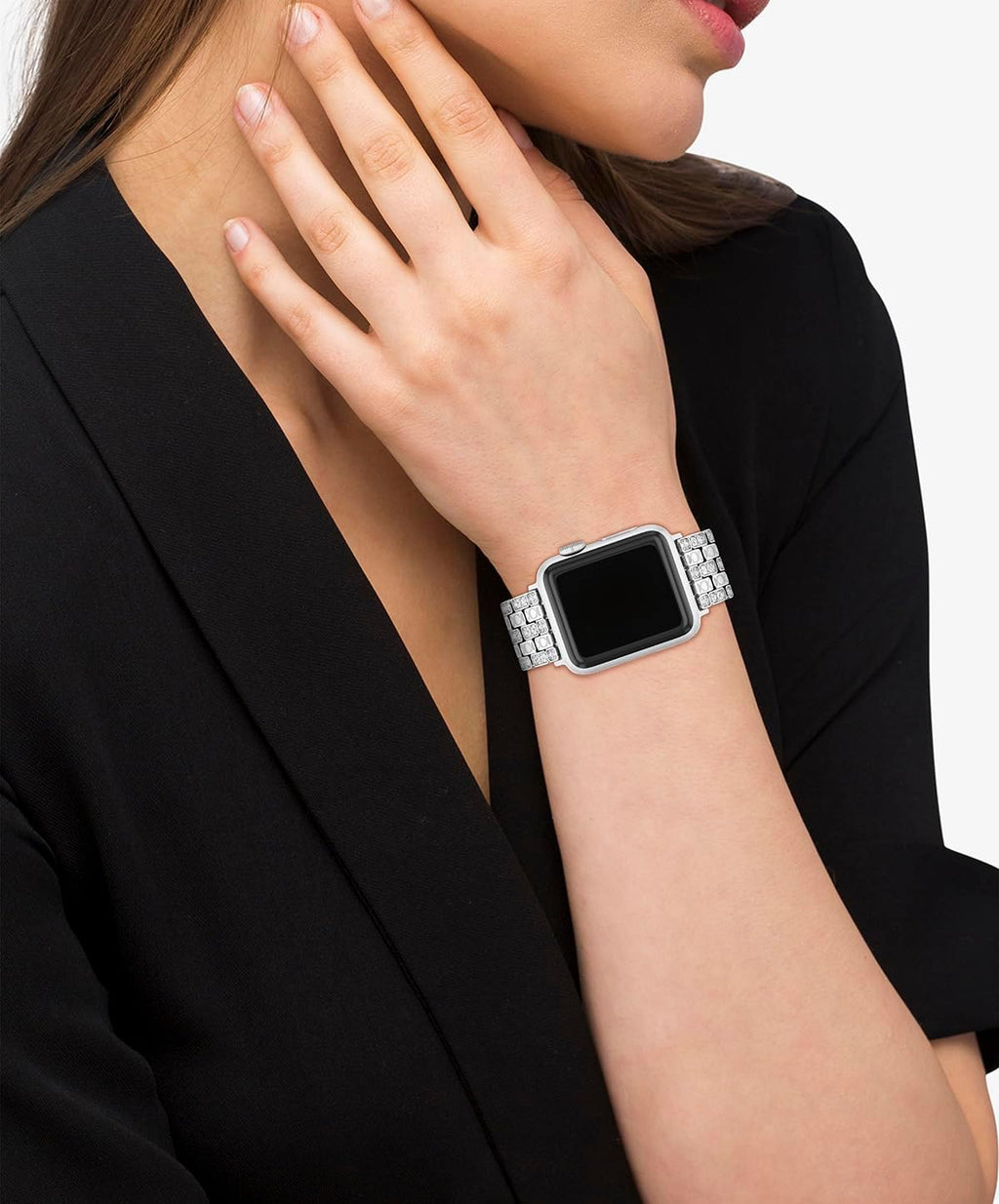 Coach Apple Watch Strap, Compatible with 38mm, 40mm, 41mm Apple Watch, Interchangeable Band, Crystal Design for a Dazzling Look, Personalize Your Style