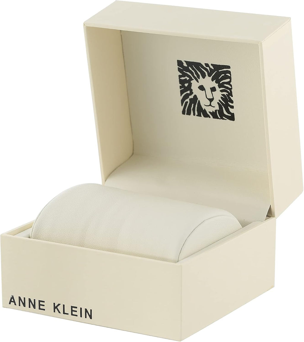Anne Klein Women's Bangle Watch and Premium Crystal Accented Bracelet Set