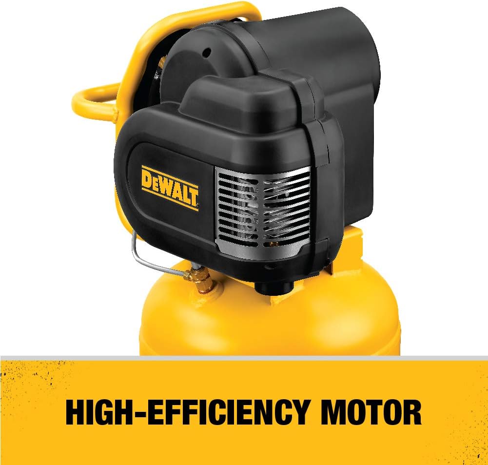 DEWALT Vertical Portable Compressor, 1.9 Hp 200 Psi Oil Free High Pressure Low Noise (D55168)