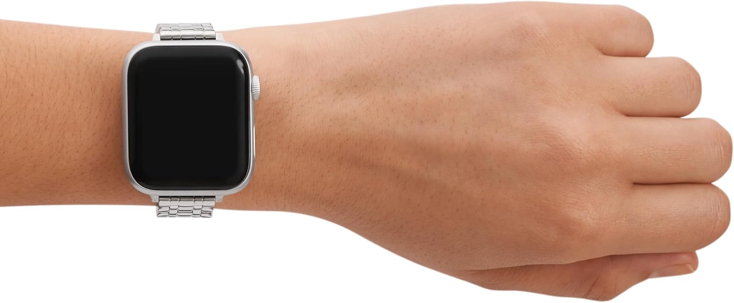 kate spade new york Designer Interchangeable Stainless Steel Band Compatible with Your 38/40/41mm Apple Watch Series 9/8/7/6/5/4/3/2/1/SE