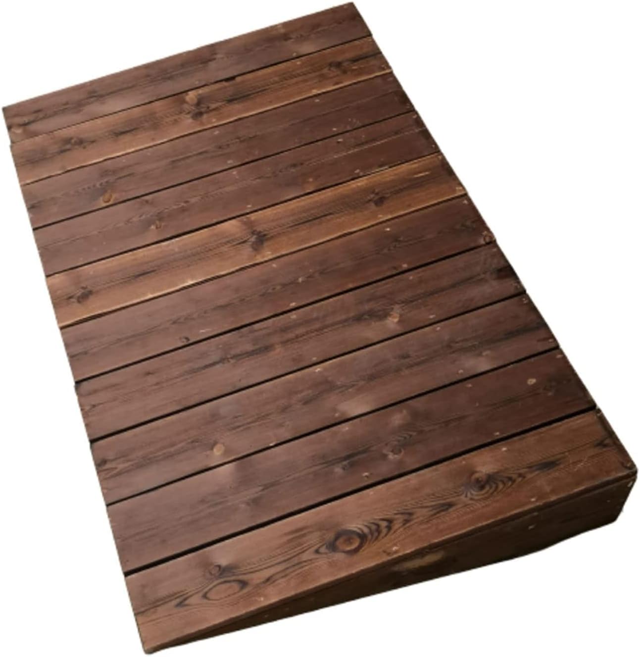 Wooden Entry Ramps for Home, Non Slip Doorways Threshold Ramps for Walker/Bike/Scooter, Indoor Outdoor Wheelchair Ramp(60x50x10cm)