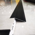 Floor Strips Between Rooms, 4inch 10cm Extra Wide Threshold Transition Ramps for Doorways, Self Adhesive Reducer/Edge Trim for Vinyl Wood Uneven Flooring, Metal,Ligjt Grey-W 10CM - L 127cm/50in
