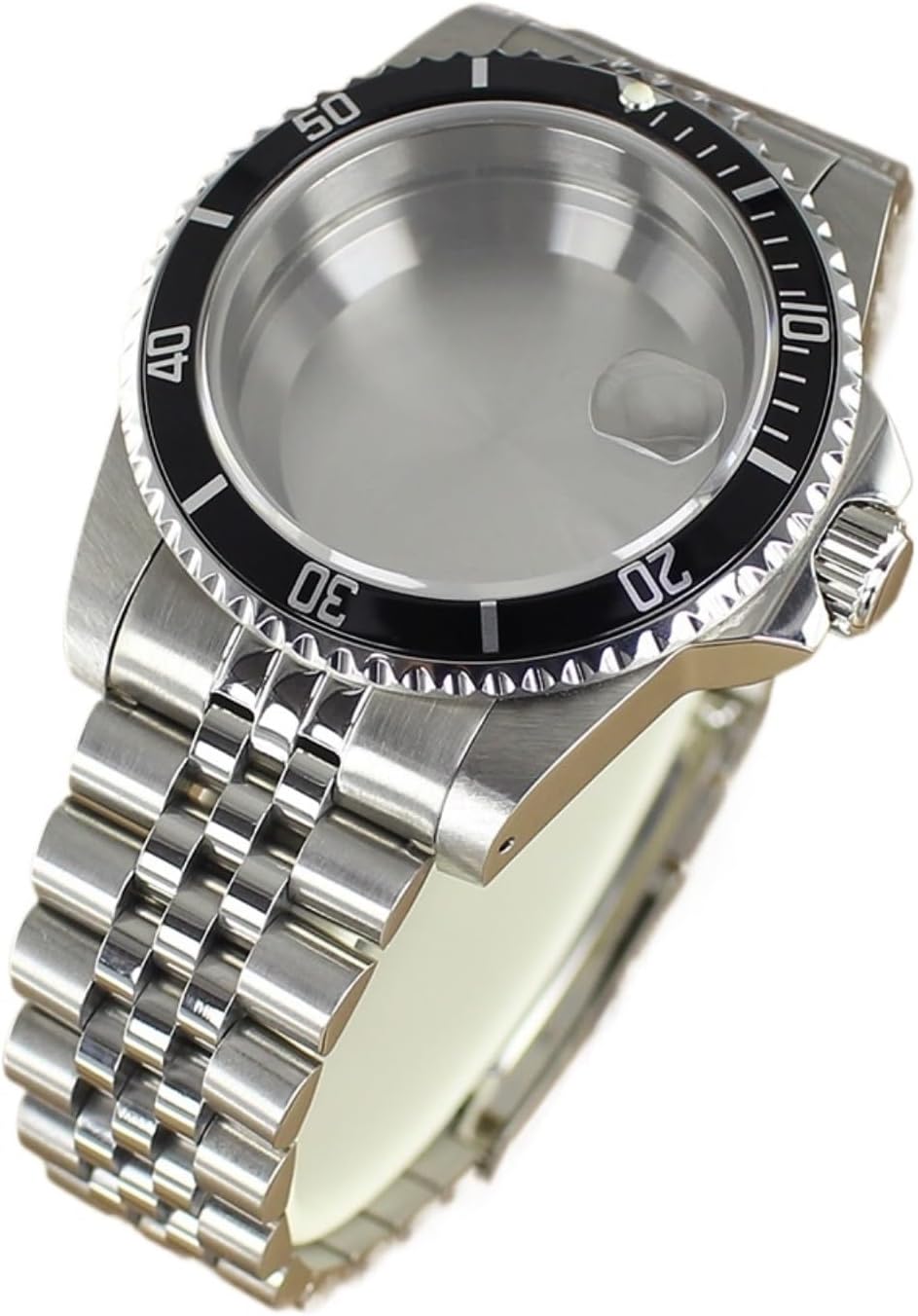 38MM Watch Cases Sapphire Glass Compatible For NH35 NH36 4R36 NH38 NH70 Uni-directional Bezel Watch Accessories