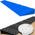 2 Inch Heavy Duty Rubber Threshold Ramp for Doorways - Portable Non-Slip Indoor/Outdoor Wheelchair Access Ramp(Blue,100 * 7 * 1CM)