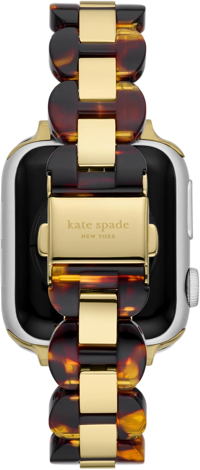 kate spade new york Designer Interchangeable Stainless Steel Band Compatible with Your 38/40/41mm Apple Watch Series 9/8/7/6/5/4/3/2/1/SE