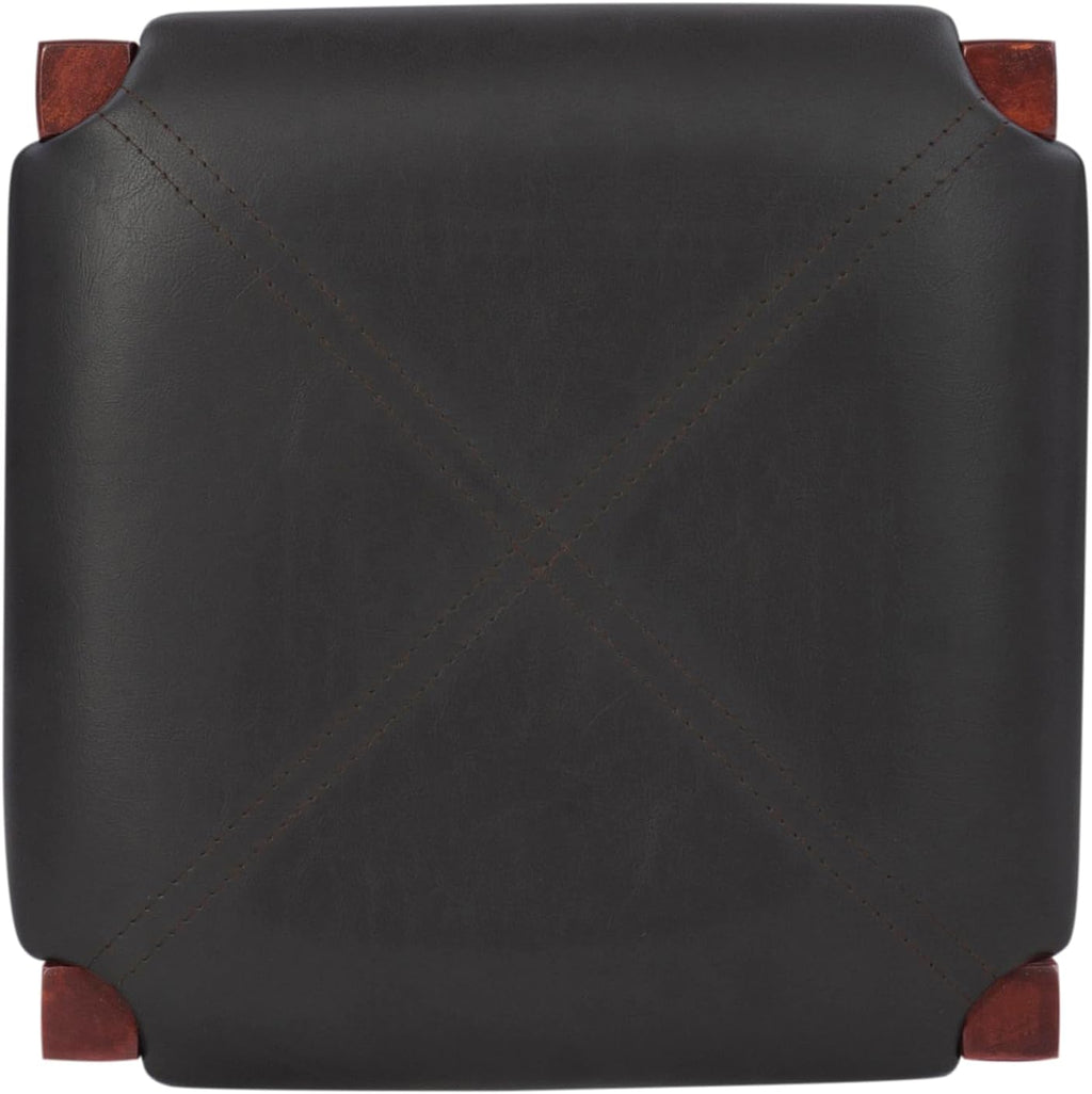 Linon Brown 3-Piece Table Faux Marble Tavern Set, 42' w x 22.25' d x 36' h