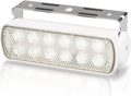 Hella 980670311 '0670 Series' Multivolt 9-33V DC Sea Hawk LED Deck Light with Spread Beam Floodlight Pattern and White Housing