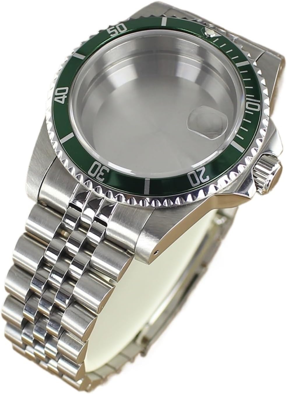 38MM Watch Cases Sapphire Glass Compatible For NH35 NH36 4R36 NH38 NH70 Uni-directional Bezel Watch Accessories