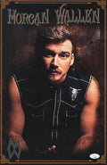 MORGAN WALLEN SIGNED AUTOGRAPH 11X17 CONCERT TOUR POSTER B W/JAMES SPENCE JSA AUTHENTICATION - COUNTRY MUSIC SUPERSTAR STUD, DANGEROUS: THE DOUBLE ALBUM, RARE