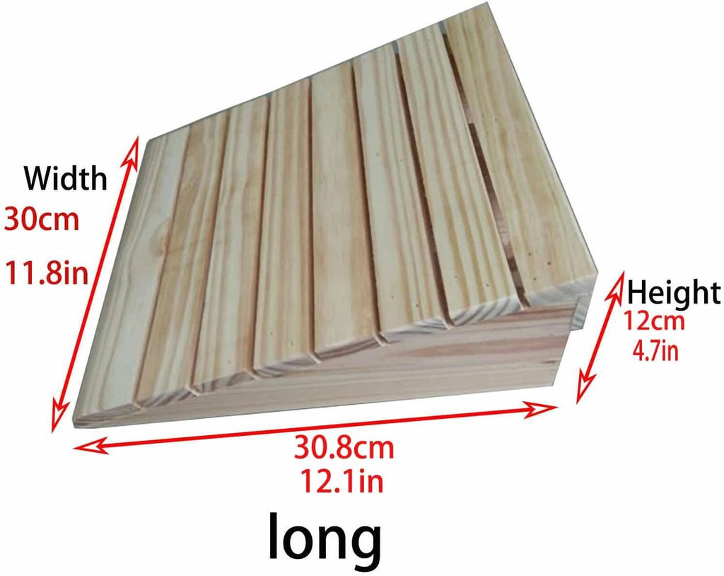 JYDQM Wheelchair Ramp Portable Wooden Threshold Ramps for Doorways, Pets/Kids/Elderly/Disabled Entryway Ramp Wheelchair Ramp 3/4/5/6 Inch Rise, Non Slip Curb Ramp(Size:30.8 x 30 x 12cm)