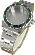 38MM Watch Cases Sapphire Glass Compatible For NH35 NH36 4R36 NH38 NH70 Uni-directional Bezel Watch Accessories