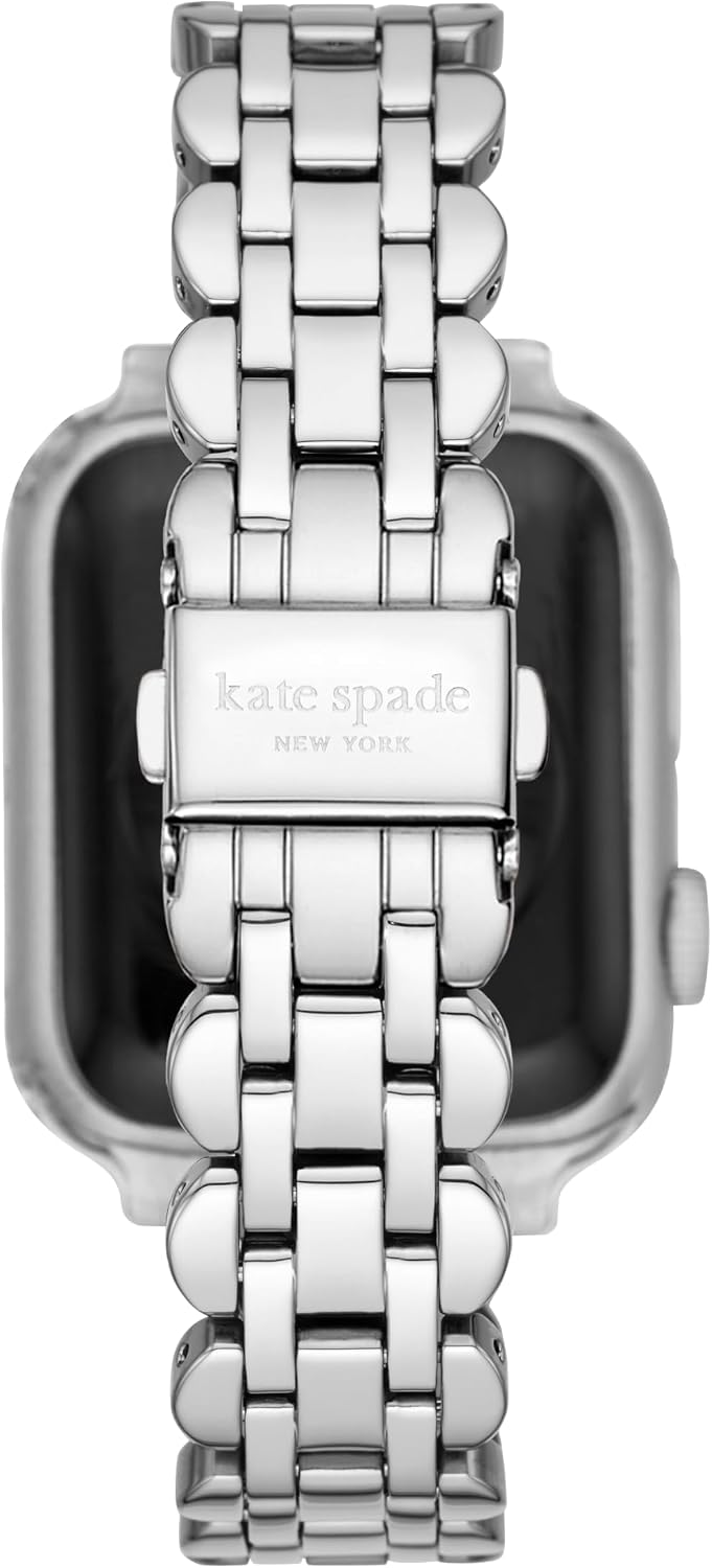 kate spade new york Designer Interchangeable Stainless Steel Band Compatible with Your 38/40/41mm Apple Watch Series 9/8/7/6/5/4/3/2/1/SE