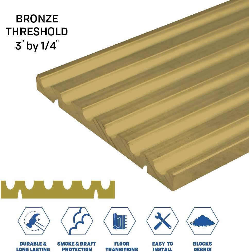 3376BR Adjustable Threshold (3' by 1/4') Bronze (48')