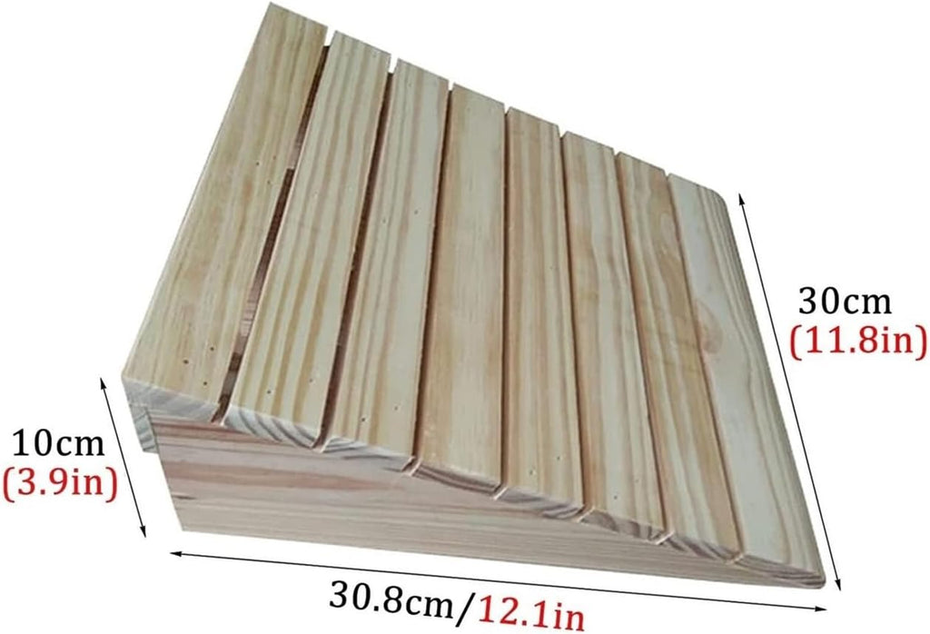 Wooden Threshold Loading Ramps, 8/10/12/15/18cm Rise Wheelchair Ramp for Doorways Stairs Patio, Portable Non-Slip Entry Ramp Cars Scooters