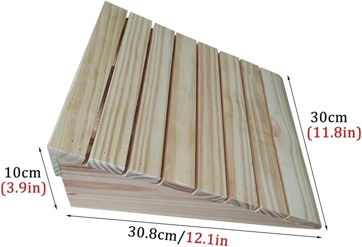 Wooden Threshold Loading Ramps, 8/10/12/15/18cm Rise Wheelchair Ramp for Doorways Stairs Patio, Portable Non-Slip Entry Ramp Cars Scooters