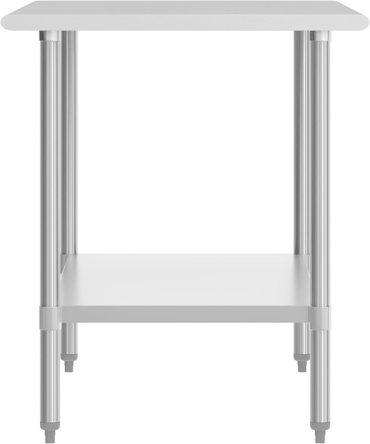 Flash Furniture Reese NSF Certified Stainless Steel Kitchen Prep and Work Table, Commercial Work Table with Storage, 48' W x 30' D x 34.5' H, Silver
