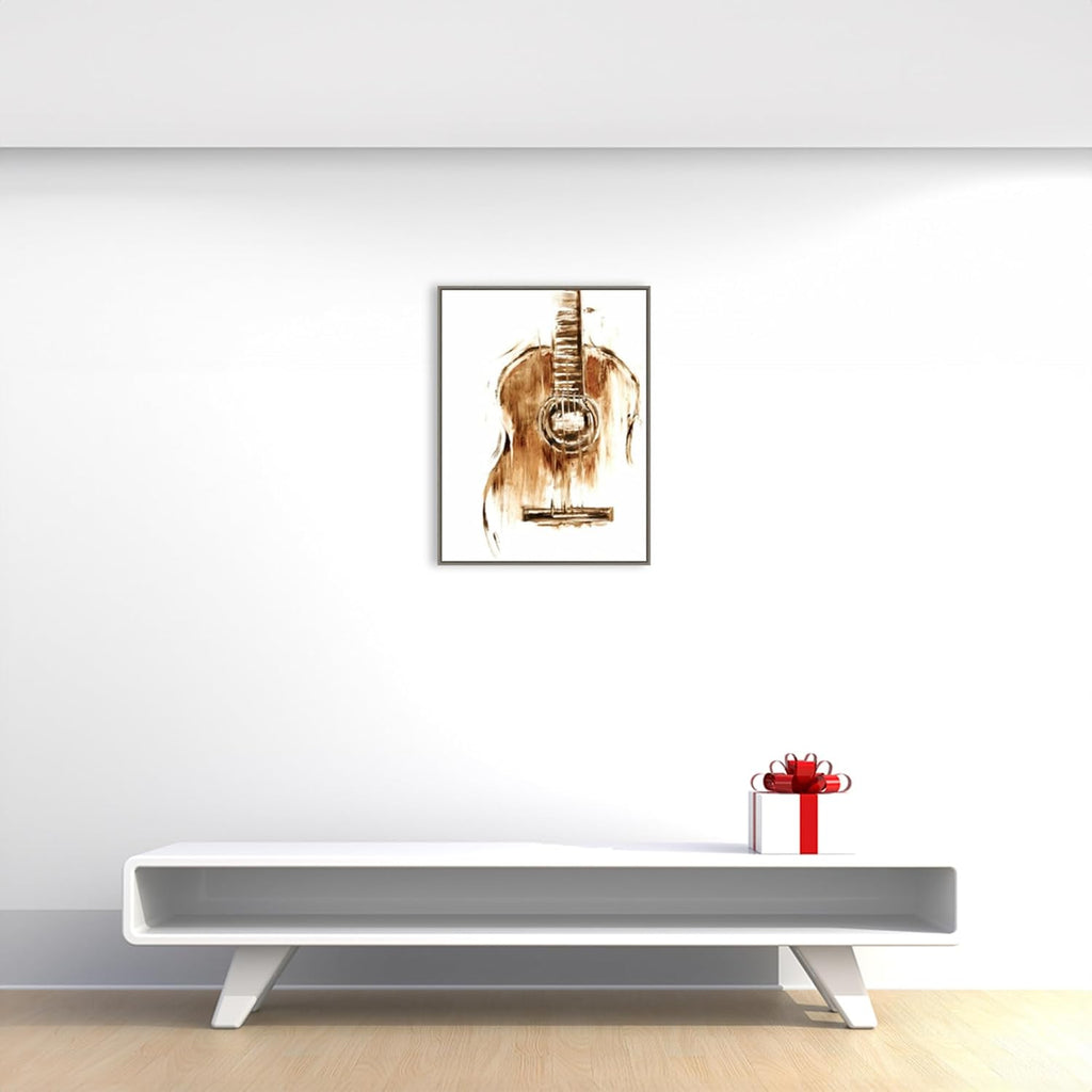 Amanti Art Framed Canvas Wall Art 30x23 Instrumental II by Ethan Harper, Framed Wall Art Canvas, Music Artwork, Country Rustic Decor, Large Poster Painting for Living Room, Bedroom, Bathroom, Kitchen