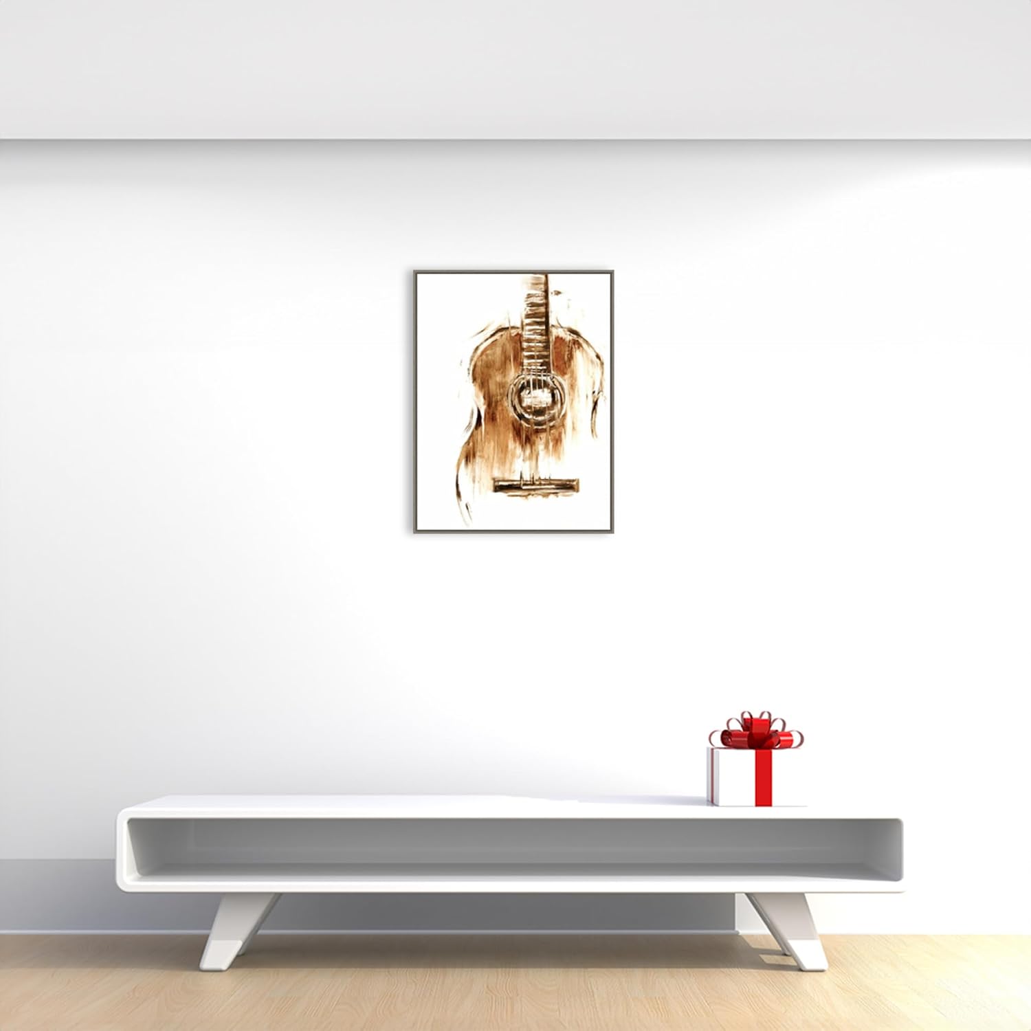 Amanti Art Framed Canvas Wall Art 30x23 Instrumental II by Ethan Harper, Framed Wall Art Canvas, Music Artwork, Country Rustic Decor, Large Poster Painting for Living Room, Bedroom, Bathroom, Kitchen