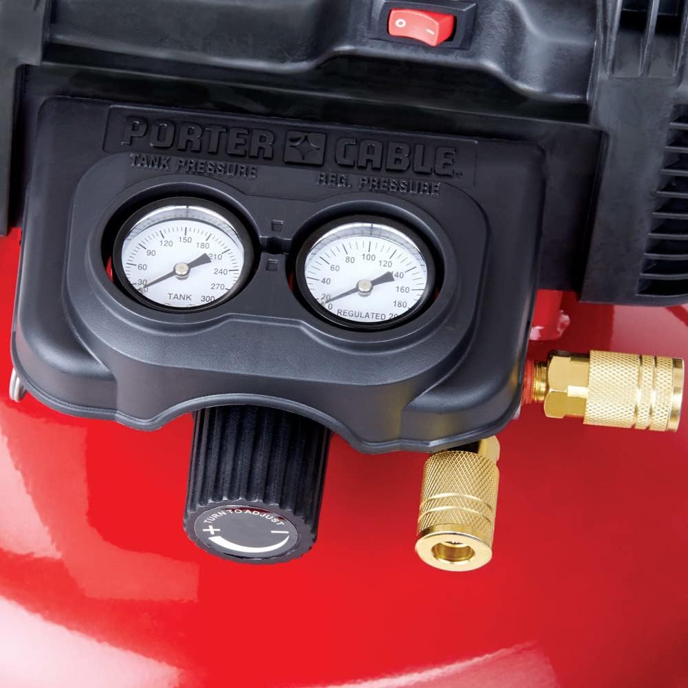PORTER-CABLE Portable Pancake Air Compressor PXCM2002.COM | 6 Gallon, 150 Max PSI
