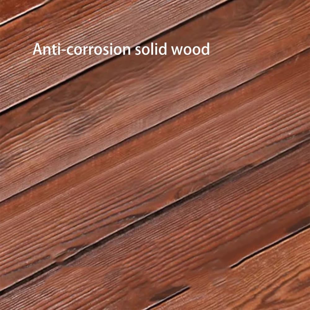 Wooden Threshold Ramp with Non-Slip Grooves, Portable Wood Wheelchair Ramps, Doorway Ramp for Walkers, Trolleys, Scooters, Sweepers(Black,50x50x10cm(20x20x4in))