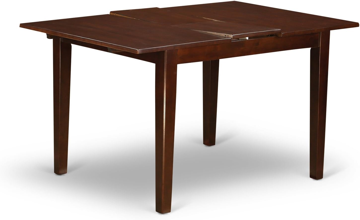 East West Furniture NFT-MAH-T Norfolk Dining Room Table - a Rectangle kitchen Table Top with Butterfly Leaf, 32x54 Inch, Mahogany