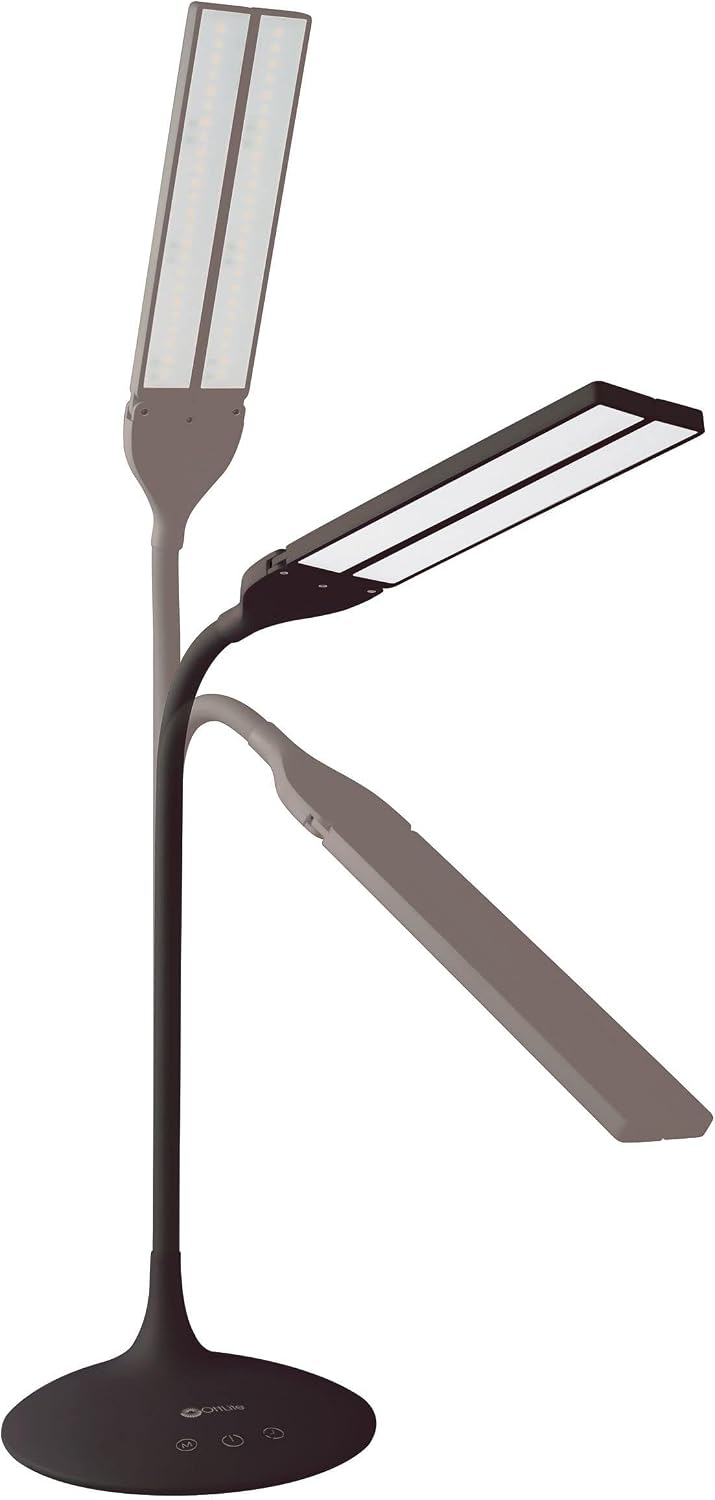 Practical Touch Dual-Color LED Desk Lamp with Auto-Off Timer, Adjustable Neck, Touch Controls - Perfect for Crafting, Learning, Living Room, and Office