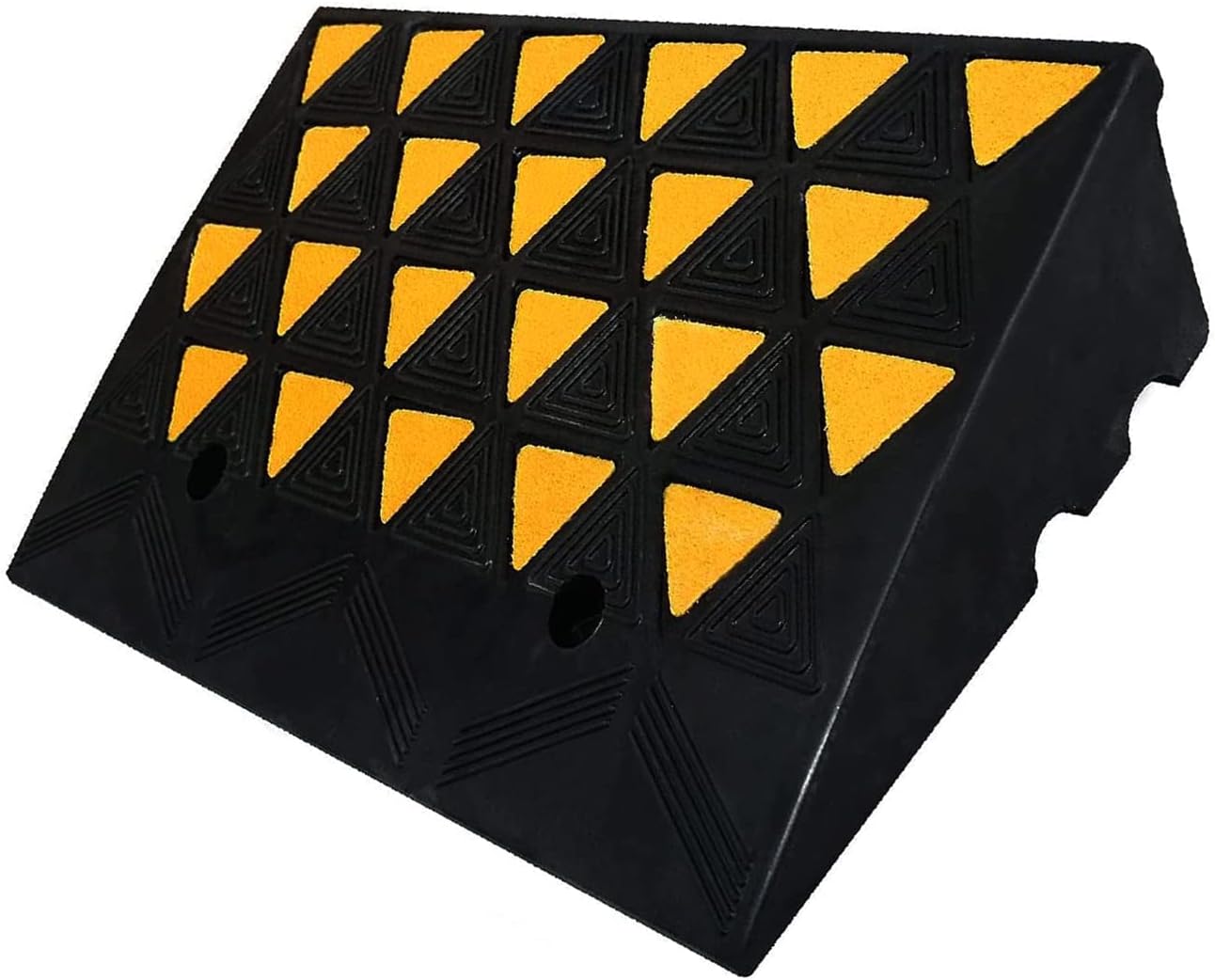 BESEA Rubber Curb Ramp 6' inch High 23.6' Length (Heavy Duty Ramp, 1PCS), for Driveway Curb Ramp Car Motorcycle Loading Dock Truck Pickup Truck Threshold Ramp(6 inch Height, Capacity 60000lbs)-1pack