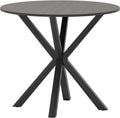 Giantex 36' Round Dining Table for 4, Farmhouse Kitchen Table with Rubber Wood Legs, Adjustable Foot Pads, Dining Room Tables for Dinette, Small Space, Dinner, Living Room, Restaurant