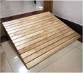 Portable Driveway Ramp Rise Wooden Threshold Ramp for Home/Front Door/Yard/Doorways, Wheelchairs Walkers Car Motorcycle Entry Transition Ramp, Heavy Duty Anti-Skid Curb Ramp(Size:25.8 x 30 x 7cm)
