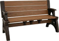 Convert-a-Bench 2-in-1 Outdoor Bench & Picnic Table - Foldable, Weather-Resistant Seating - Perfect for Patio, Lawn, Garden, or Deck - Durable & Easy Assembly - 1 Bench/Order, Espresso
