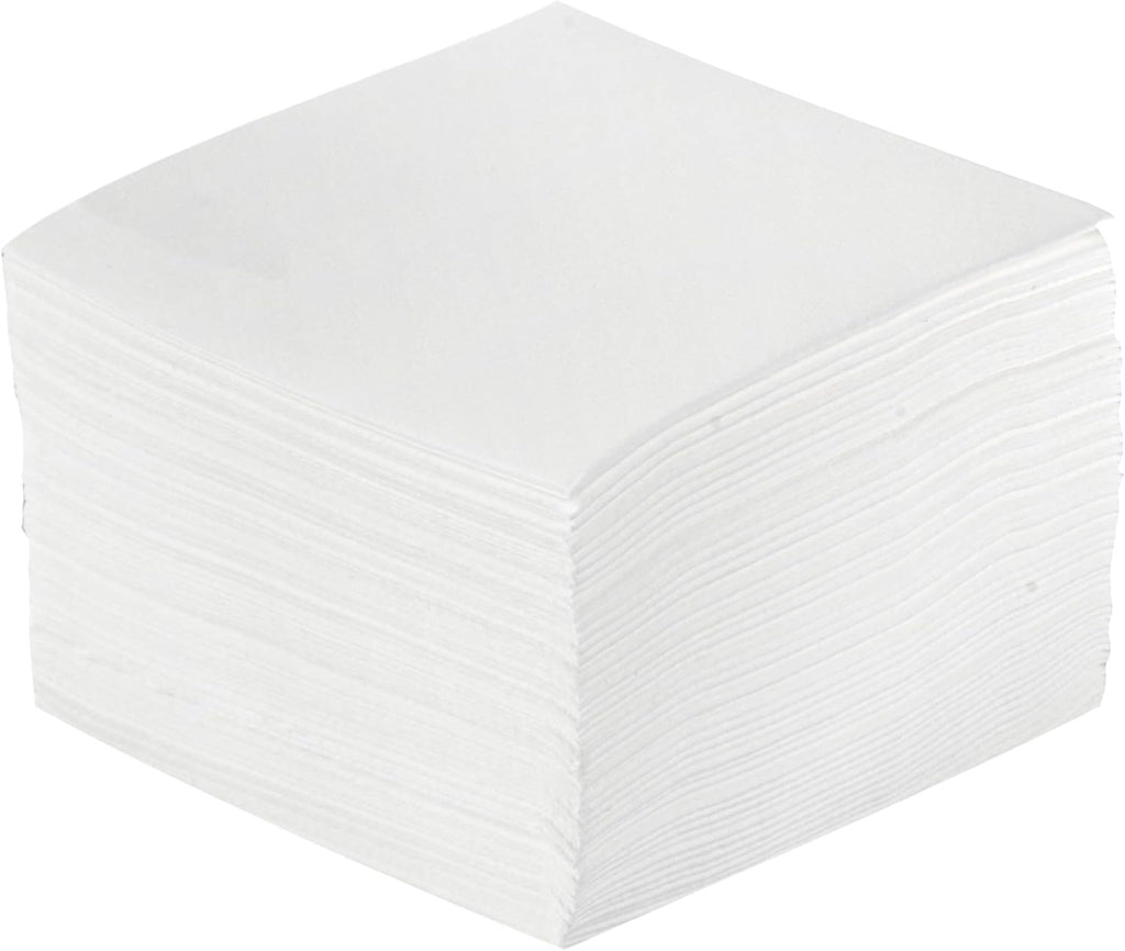 Restaurantware Luxenap 9.5 X 9.5 Inch Linen-Feel Cocktail Napkins 1600 Paper Napkins - ¼ Fold Air-Laid White Paper Table Napkins Disposable For Kitchens And Tables