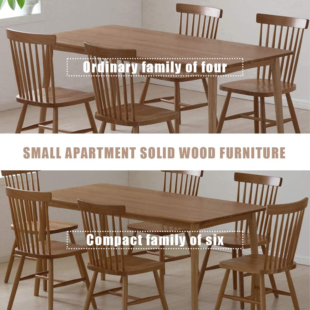 47' Dining Table Kitchen Table Dining Room Table Small Kitchen Table for Small Spaces Table Modern Home Furniture Dinner Table Rectangular (Natural)