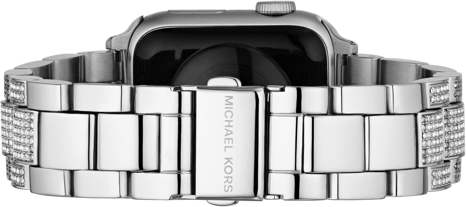 Michael Kors Band for Apple Watch; Stainless Steel Smart Watch Bands for Women; Compatible with Apple Watch 38mm, 40mm, 41mm