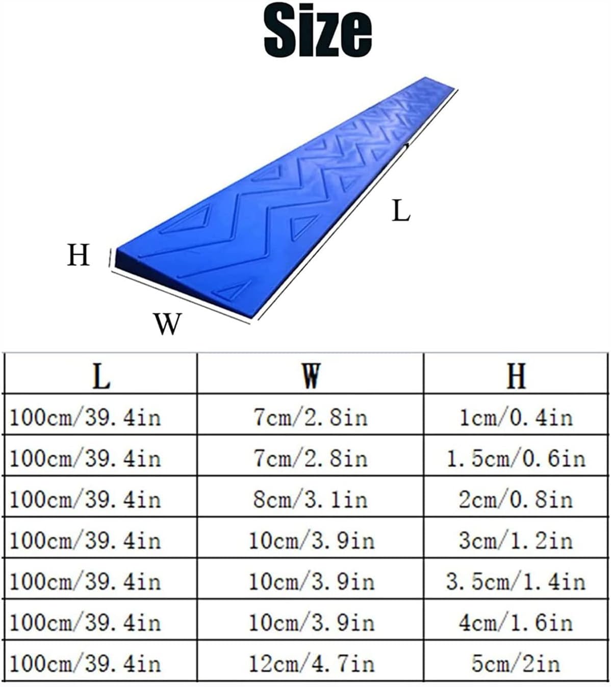 Threshold Ramps for Wheelchairs for Home, Portable Doorways Ramps Indoor Non-Slip Plastic Curb Ramp for Entry Indoor/Outdoor,Yellow-39.4 * 2.8 * 0.4in
